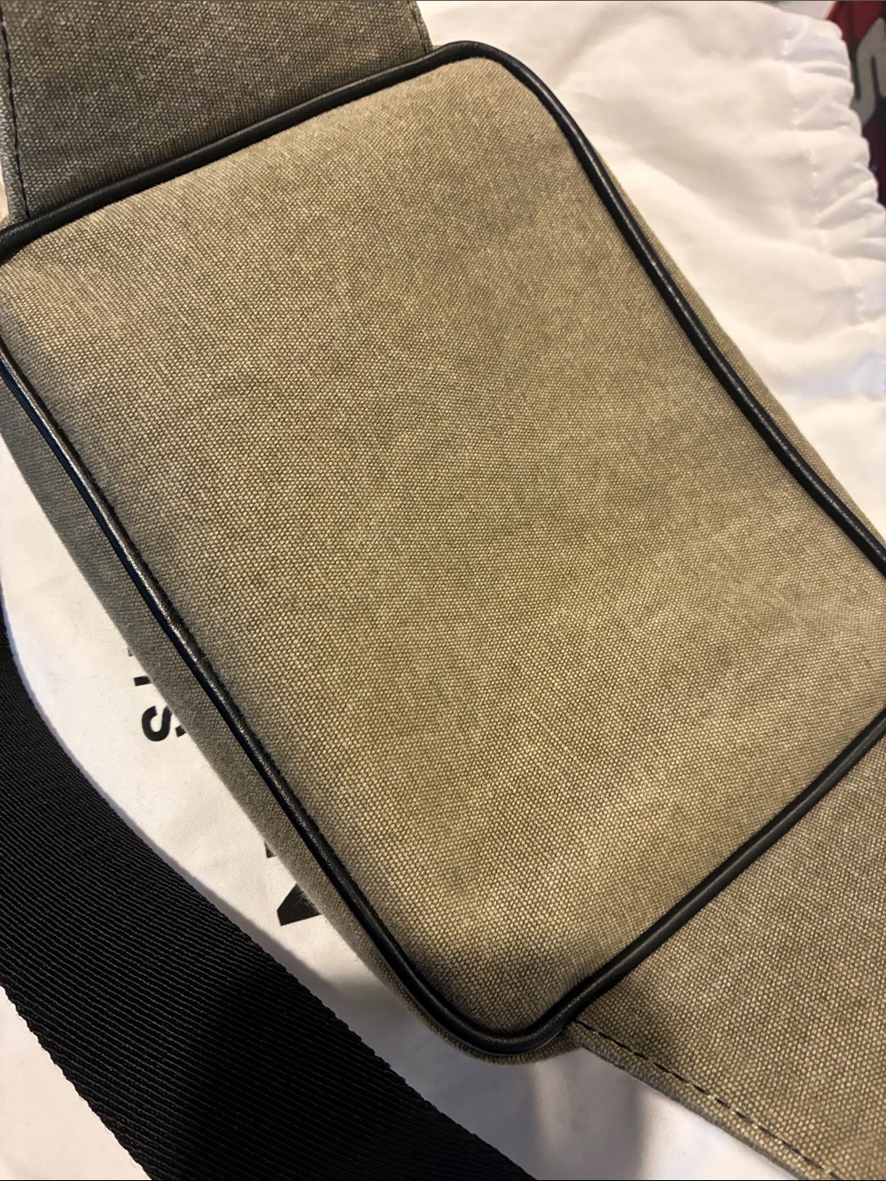 Balmain Olive Green B-Army Canvas Belt Bag - Picture 9 of 10